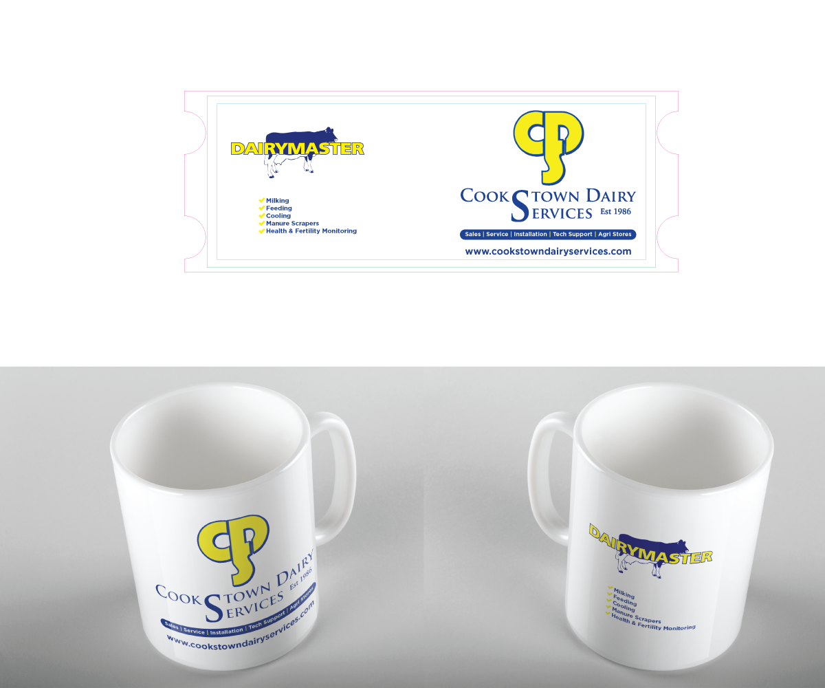 Cup and Mug Design by Sergio Coelho for Cookstown Dairy Services | Design #20211907