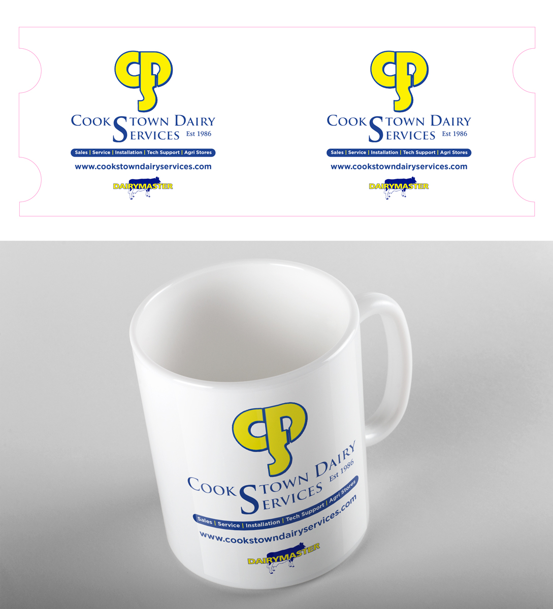 Cup and Mug Design by Sergio Coelho for Cookstown Dairy Services | Design #20212167