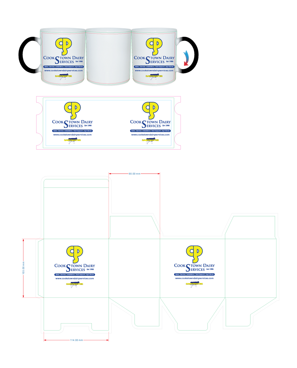 Cup and Mug Design by Sergio Coelho for Cookstown Dairy Services | Design #20217455