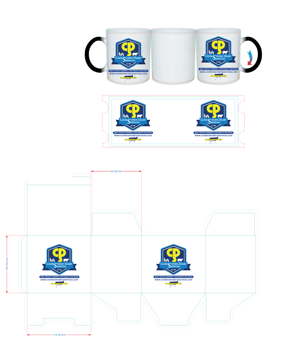 Cup and Mug Design by Sergio Coelho for Cookstown Dairy Services | Design #20217456
