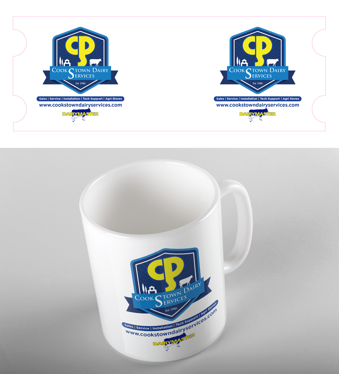 Cup and Mug Design by Sergio Coelho for Cookstown Dairy Services | Design #20217493