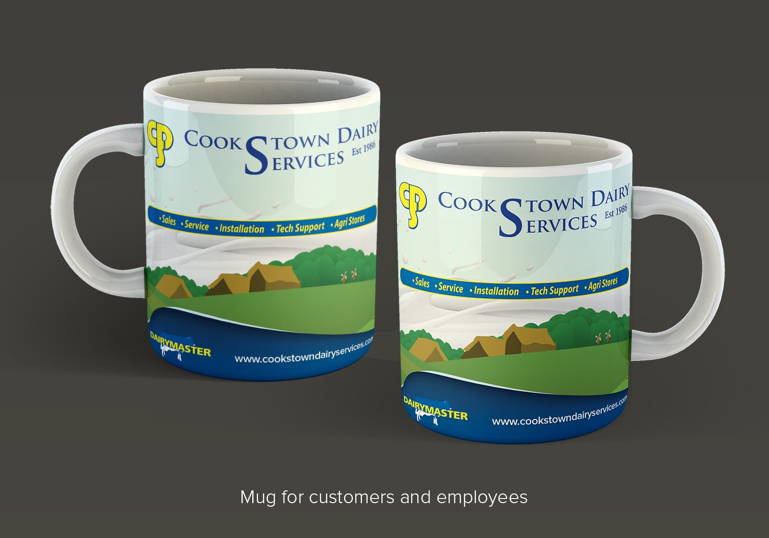 Cup and Mug Design by SAI DESIGNS for Cookstown Dairy Services | Design #20214681