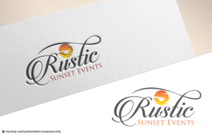 Rustic Sunset Events | Logo Design by Juli creation