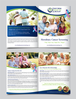 BRIGHT COLORFUL + 55 FAMILY HISTORY BROCHURE 11 x 17 bifold  | Diseño de Flyer por alex989