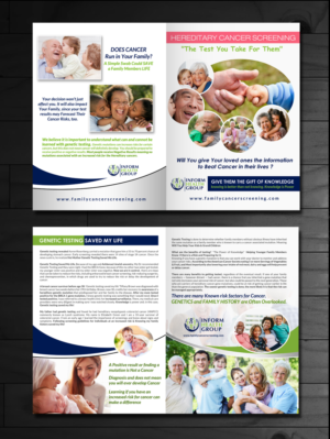 BRIGHT COLORFUL + 55 FAMILY HISTORY BROCHURE 11 x 17 bifold  | Diseño de Flyer por innovative earth