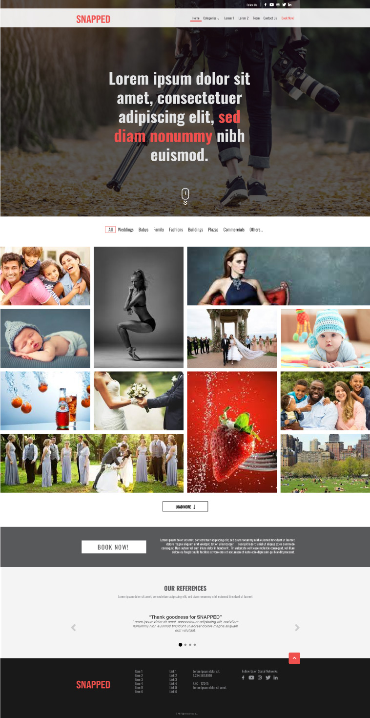 Web Design by lionx for snapped | Design #20205787