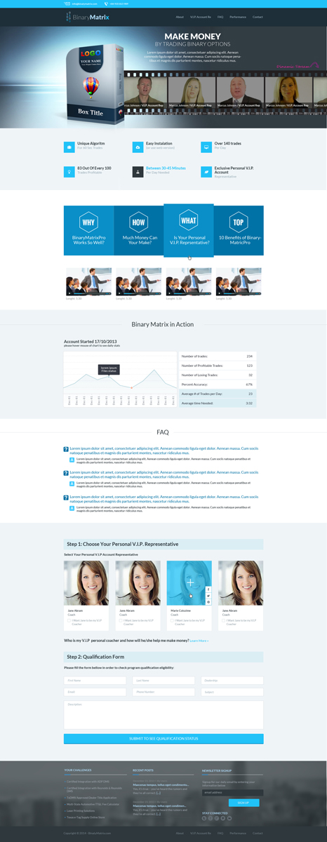 Diseño de Página de Aterrizaje por Violeta Pironkova para ZAG Technologies | Diseño #2920562