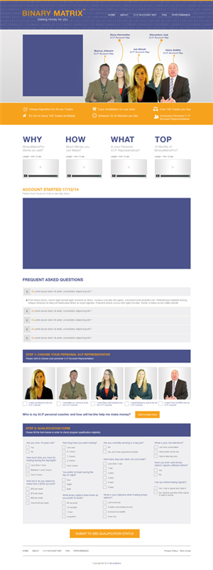 Landing Page Design by Desire Design Solutions