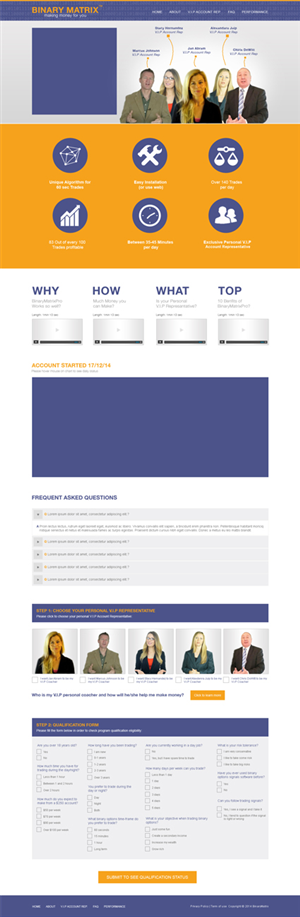 Landing Page Design by Desire Design Solutions for ZAG Technologies | Design: #2946660