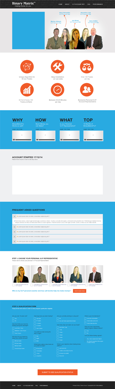 Landing Page Design by Desire Design Solutions for ZAG Technologies | Design #2946675