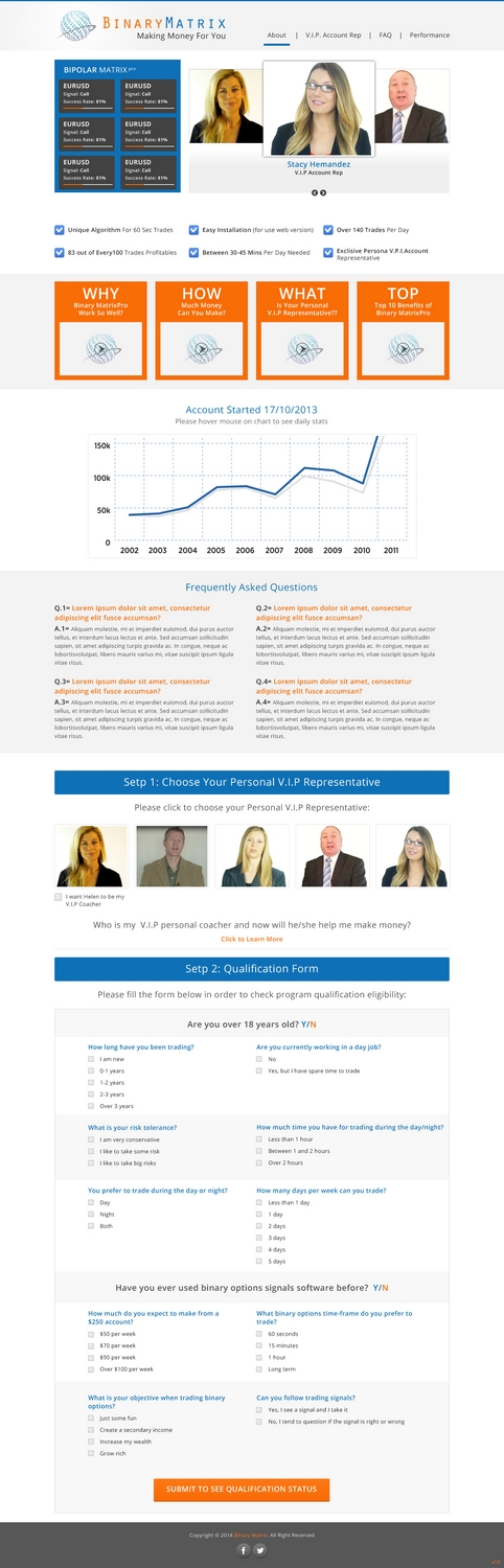 Landing Page Design by pb for ZAG Technologies | Design #2927285