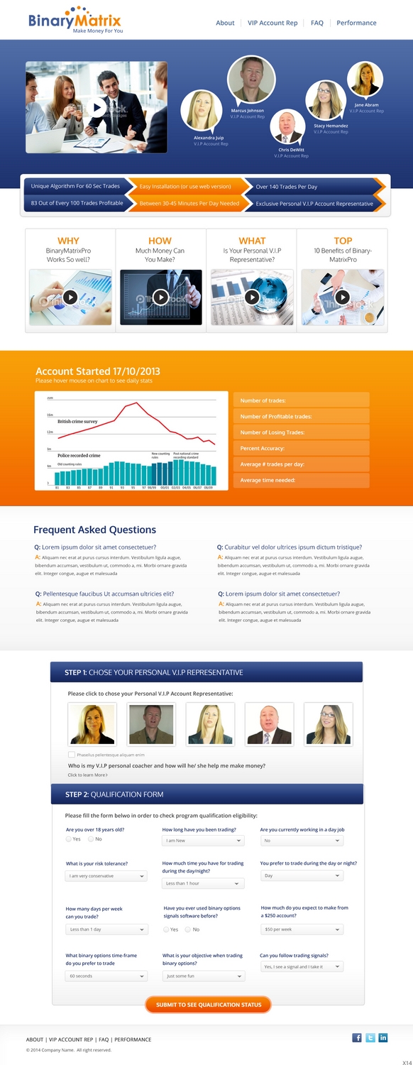 Landing Page Design by pb for ZAG Technologies | Design #2927341