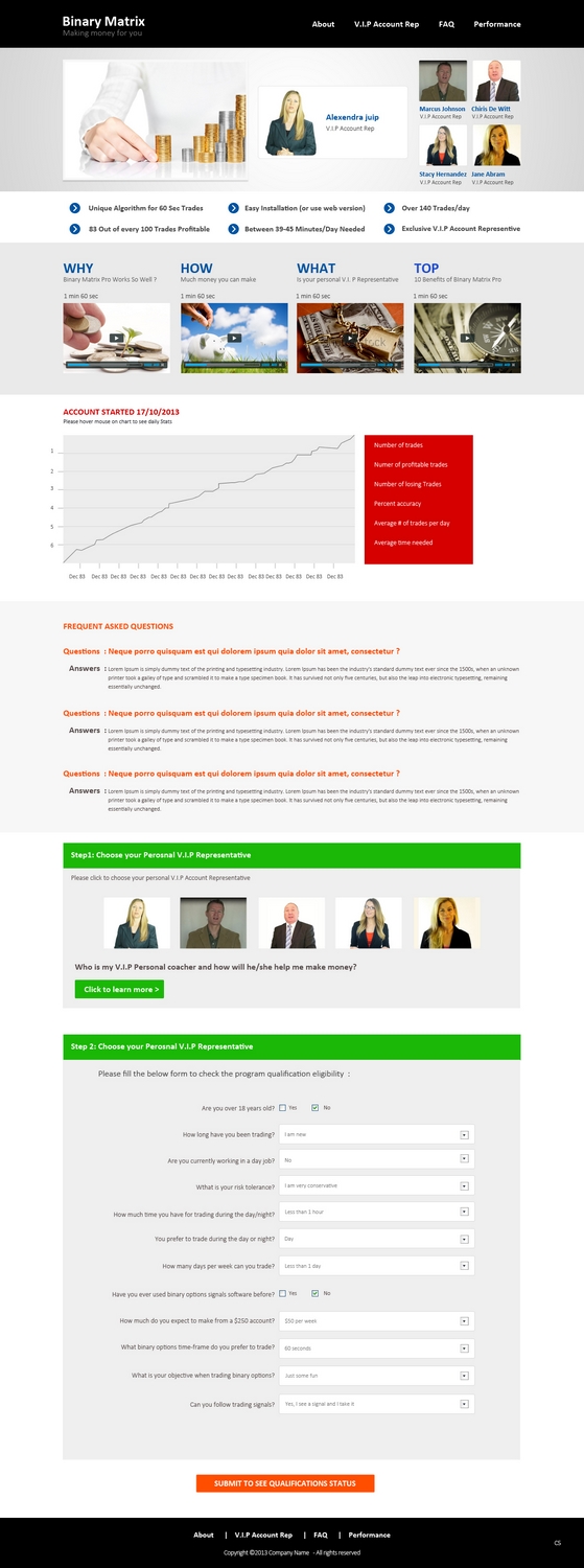 Landing Page Design by pb for ZAG Technologies | Design #2935304