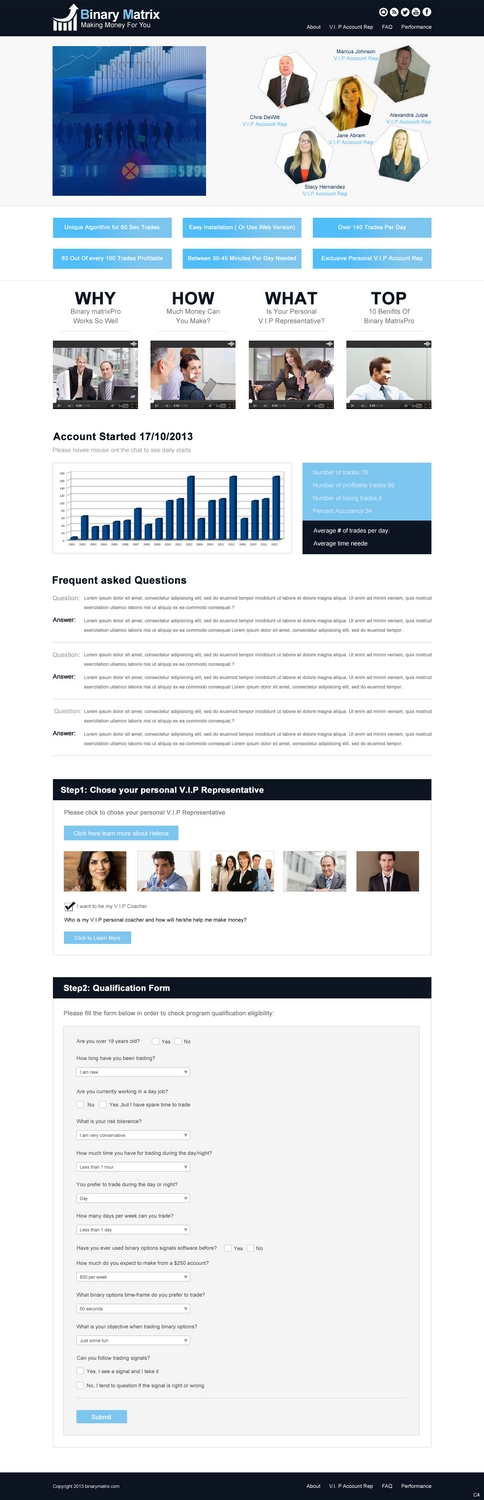 Landing Page Design by pb for ZAG Technologies | Design #2935306