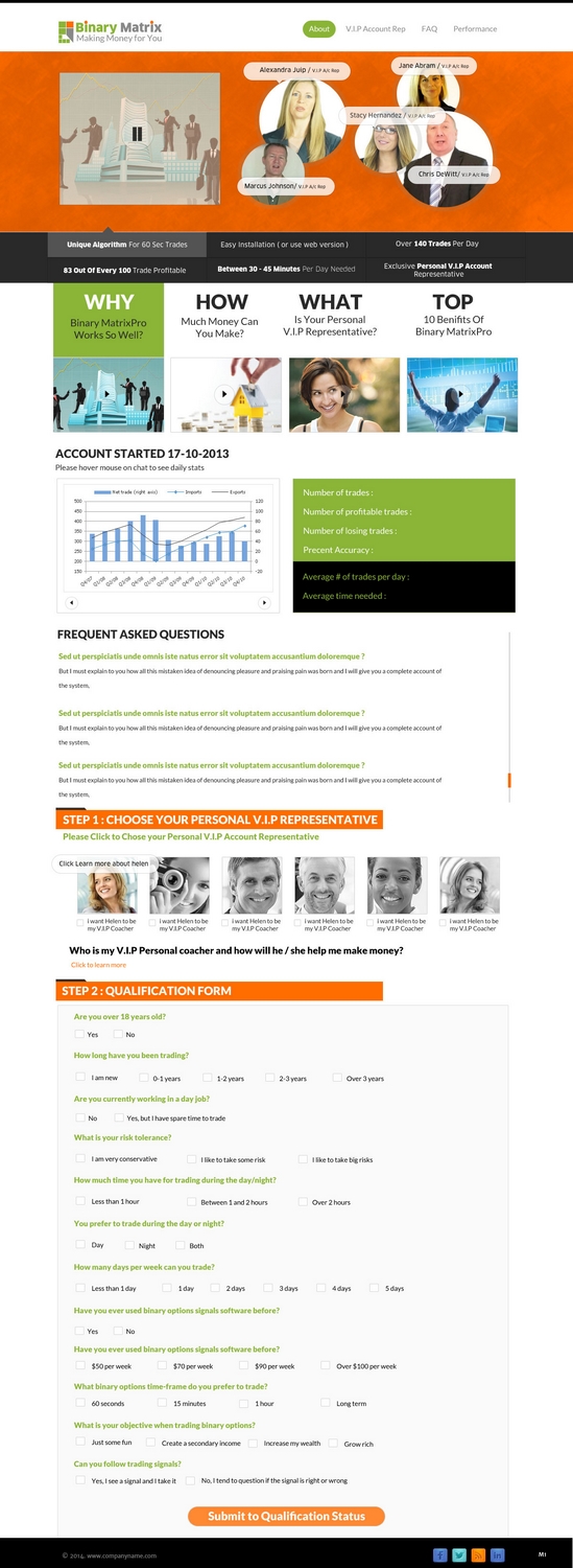 Landing Page Design by pb for ZAG Technologies | Design #2954017