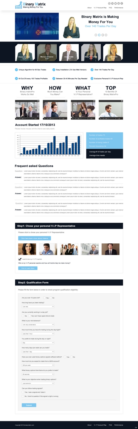 Landing Page Design by pb for ZAG Technologies | Design #2967029