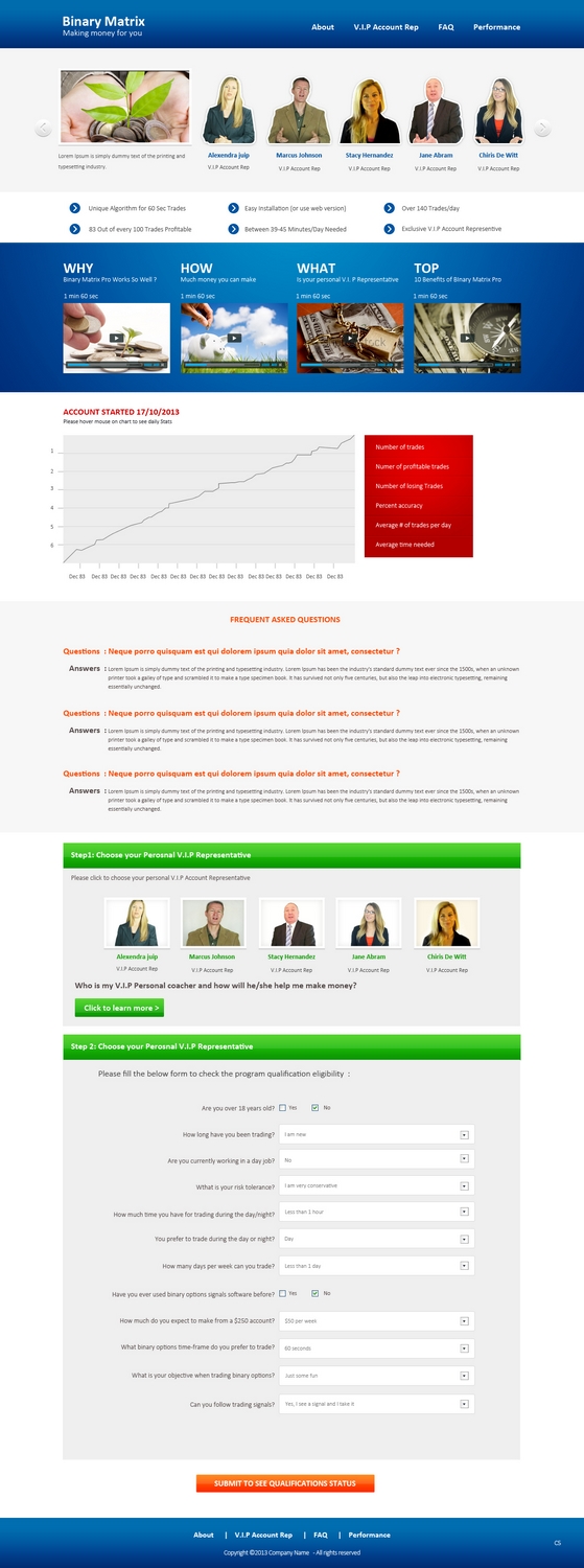 Landing Page Design by pb for ZAG Technologies | Design #2973165