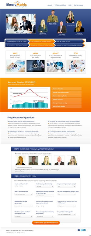 Landing Page Design by pb for ZAG Technologies | Design: #2973179