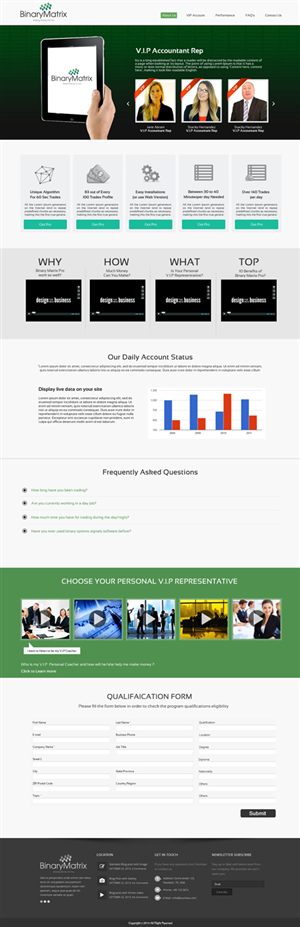 Design de Page d'Accueil par OM pour ZAG Technologies | Design : #2927221