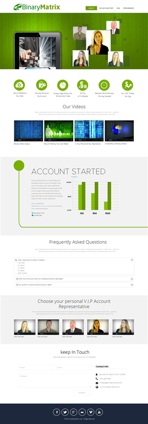 Design de Page d'Accueil par OM pour ZAG Technologies | Design : #2927233