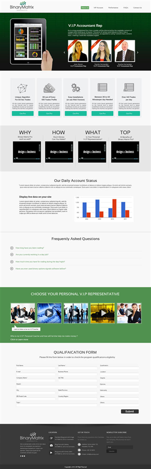 Design de Page d'Accueil par OM pour ZAG Technologies | Design : #2933444