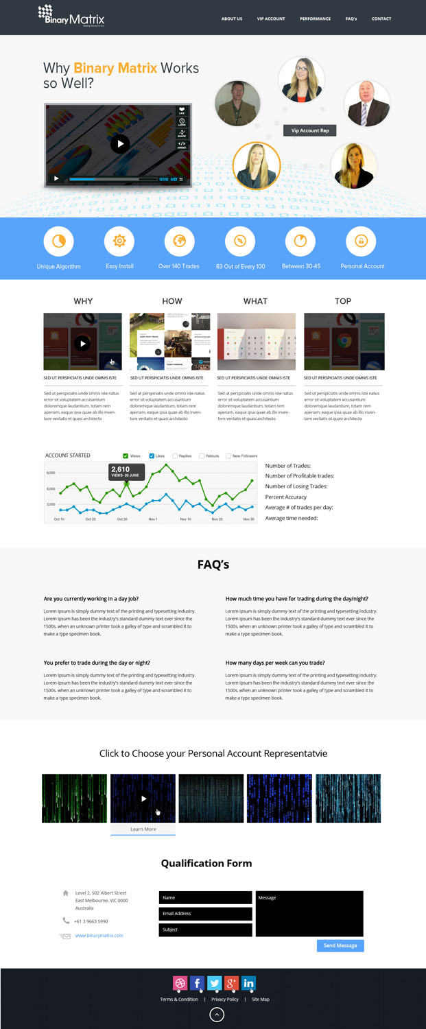 Landing Page Design by OM for ZAG Technologies | Design #2933515