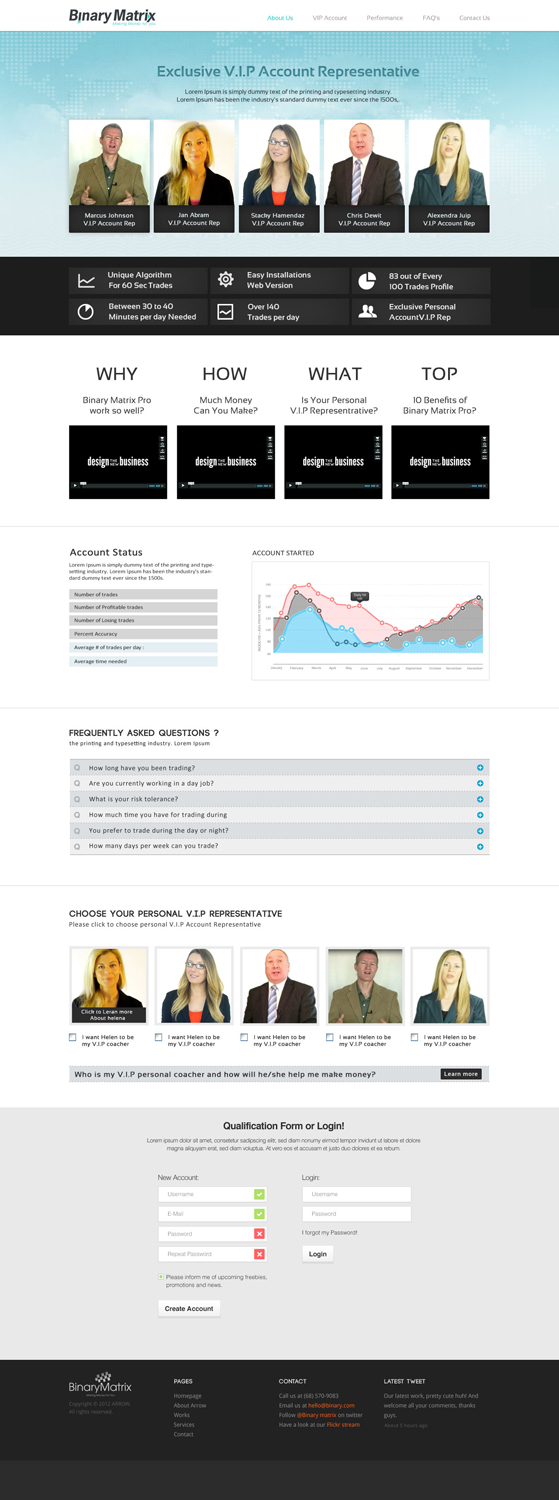 Landing Page Design by OM for ZAG Technologies | Design #2960039