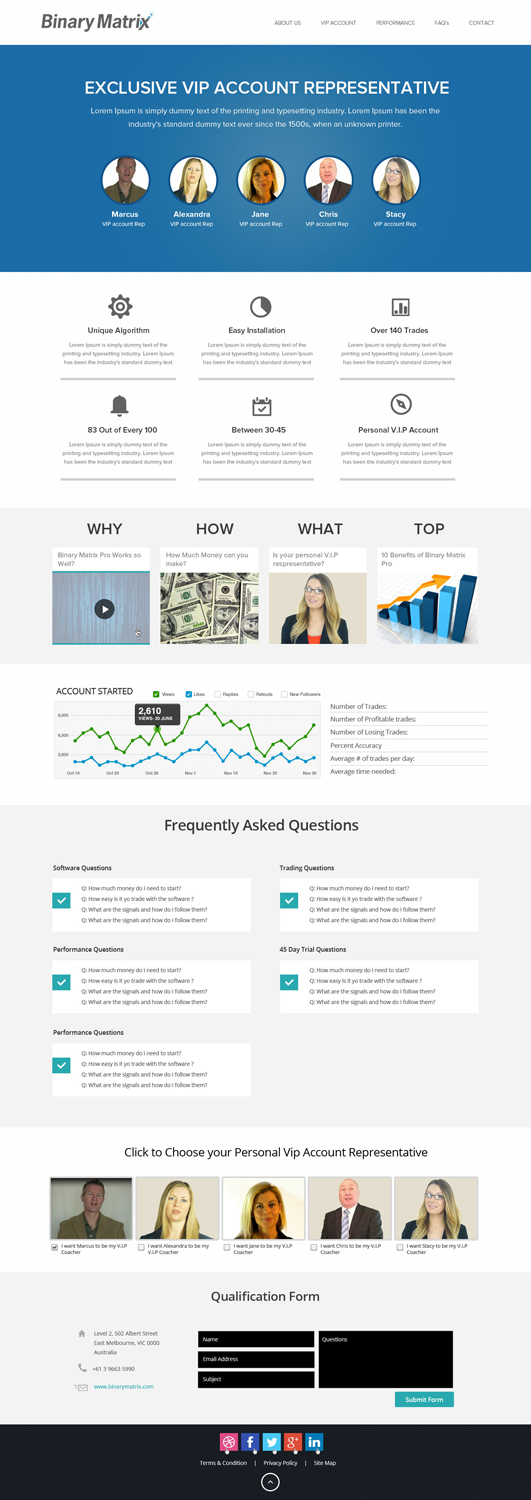 Landing Page Design by OM for ZAG Technologies | Design #2960045
