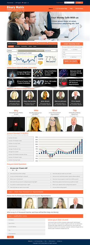 Landing Page Design by Creative Usha
