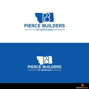 Pierce Builders of Montana  | Logo Design by Graphic Bricks
