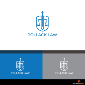 Pollack Law (tagline 1: IP and Commercial Litigation) (tagline 2: Trust - Passion - Results) | Logo Design by Graphic Bricks