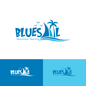 Logo Design by Mungbejotok for Bluesail Vacation Yachts & Sailing Academy | Design: #20197211