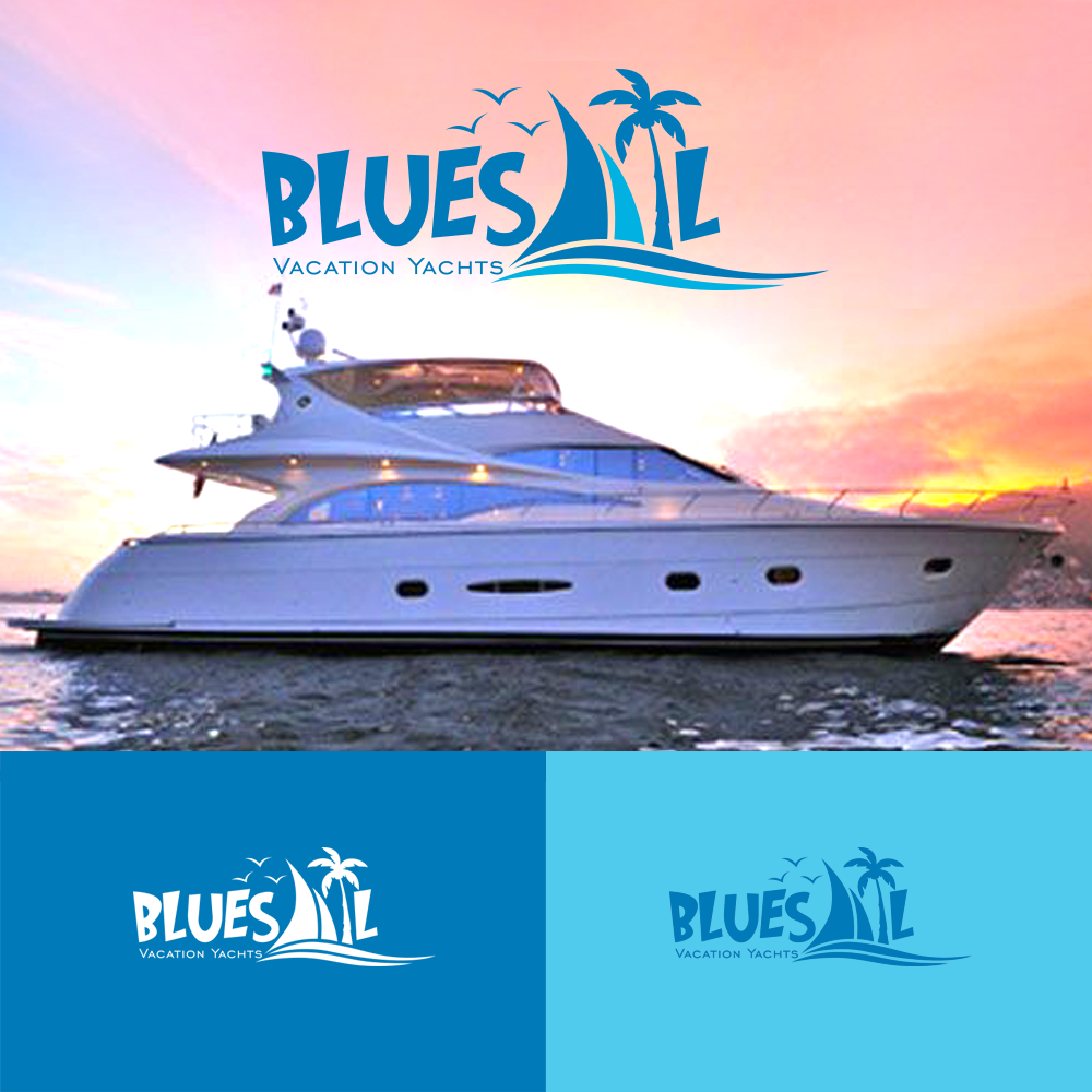 Logo Design by Mungbejotok for Bluesail Vacation Yachts & Sailing Academy | Design #20197212