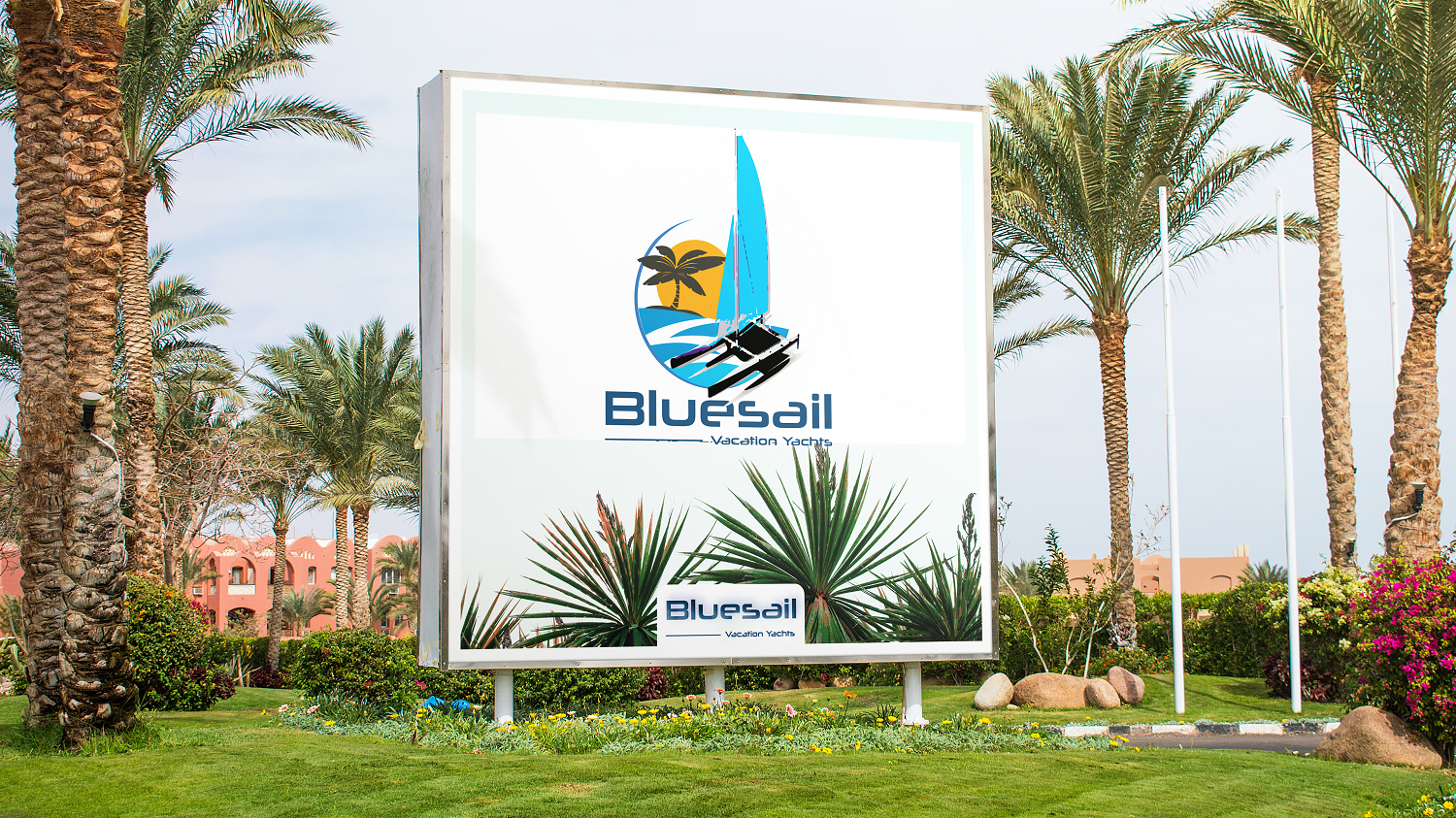 Logo Design by Grebowiec Peter for Bluesail Vacation Yachts & Sailing Academy | Design #20190402