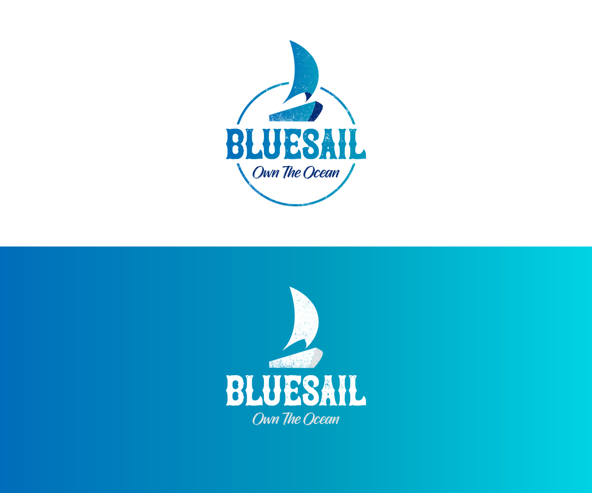 Logo Design by fauxdesigns for Bluesail Vacation Yachts & Sailing Academy | Design #20193995