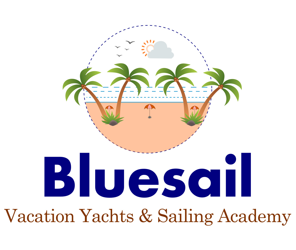 Design de Logo par Naeem.Akhtar pour Bluesail Vacation Yachts & Sailing Academy | Design #20178368