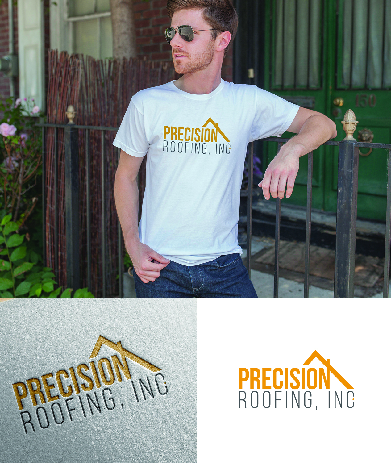 Diseño de Camiseta por RangLga para Precision Roofing, Inc. | Diseño #20186839