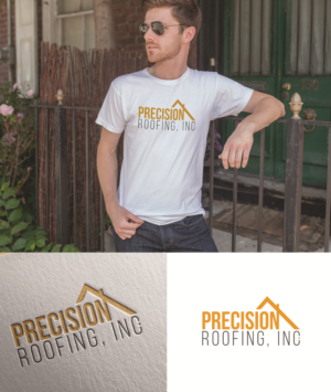 T-shirt Design by Faazli-designs for Precision Roofing, Inc. | Design #20186839