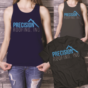 T-Shirt-Design von RangLga für Precision Roofing, Inc. | Design: #20236021