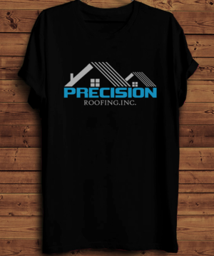 Diseño de Camiseta por creative gravity para Precision Roofing, Inc. | Diseño #20185555