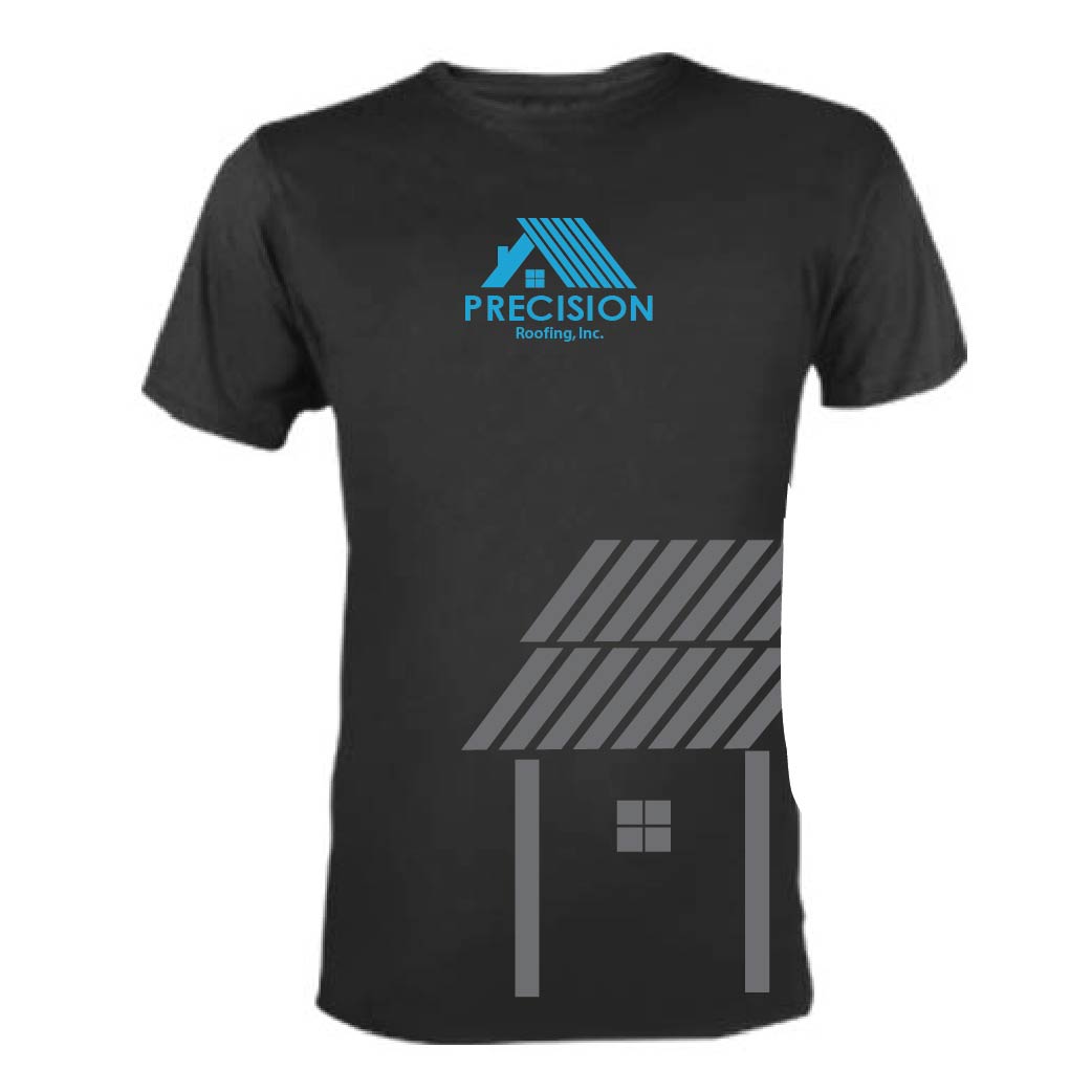 T-Shirt-Design von 75-R-P-Z für Precision Roofing, Inc. | Design #20184699