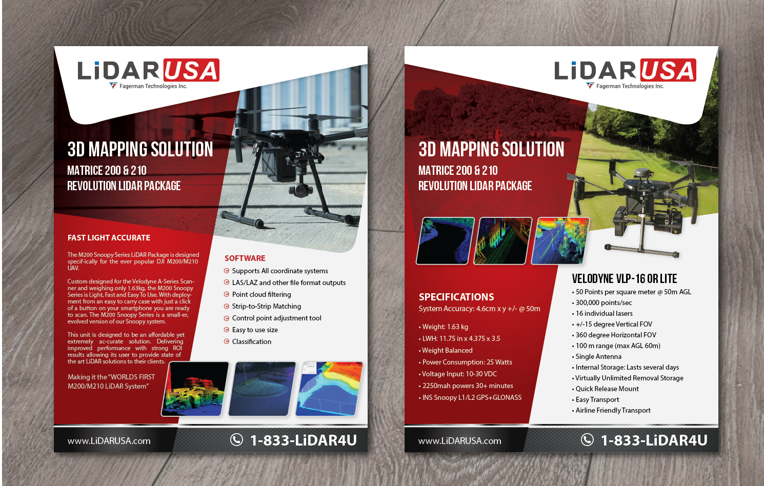 Brochure Design by alex989 for Fagerman Technologies Inc. LiDAR USA | Design #20230055