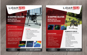 Brochure for New Product Drone LiDAR 3D Mapping Solution | Brochure Design by alex989