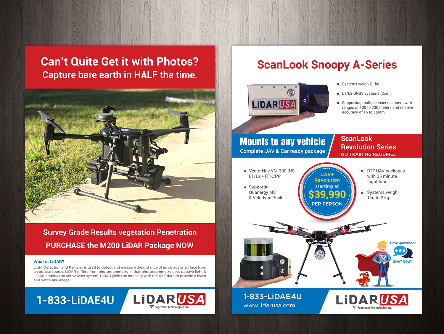 Brochure Design by debdesign for Fagerman Technologies Inc. LiDAR USA | Design #20199620