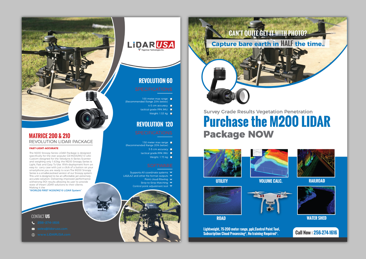 Design de Brochure par ilovedesign1 pour Fagerman Technologies Inc. LiDAR USA | Design #20201253