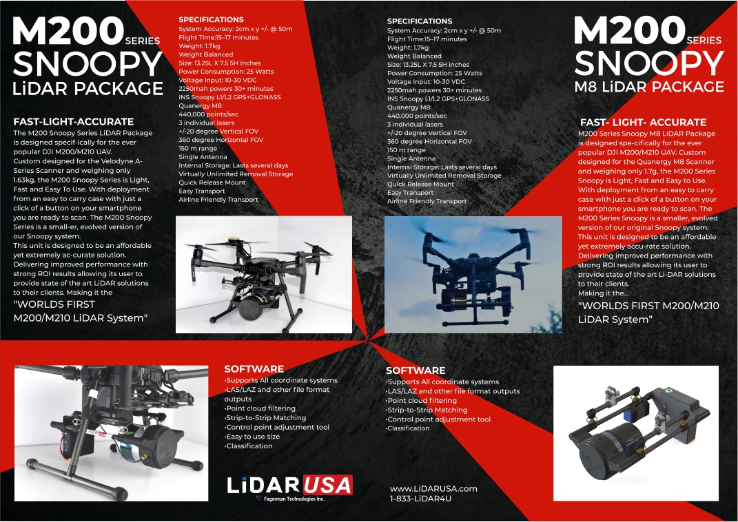 Brochure Design by MCK1500 for Fagerman Technologies Inc. LiDAR USA | Design #20209913