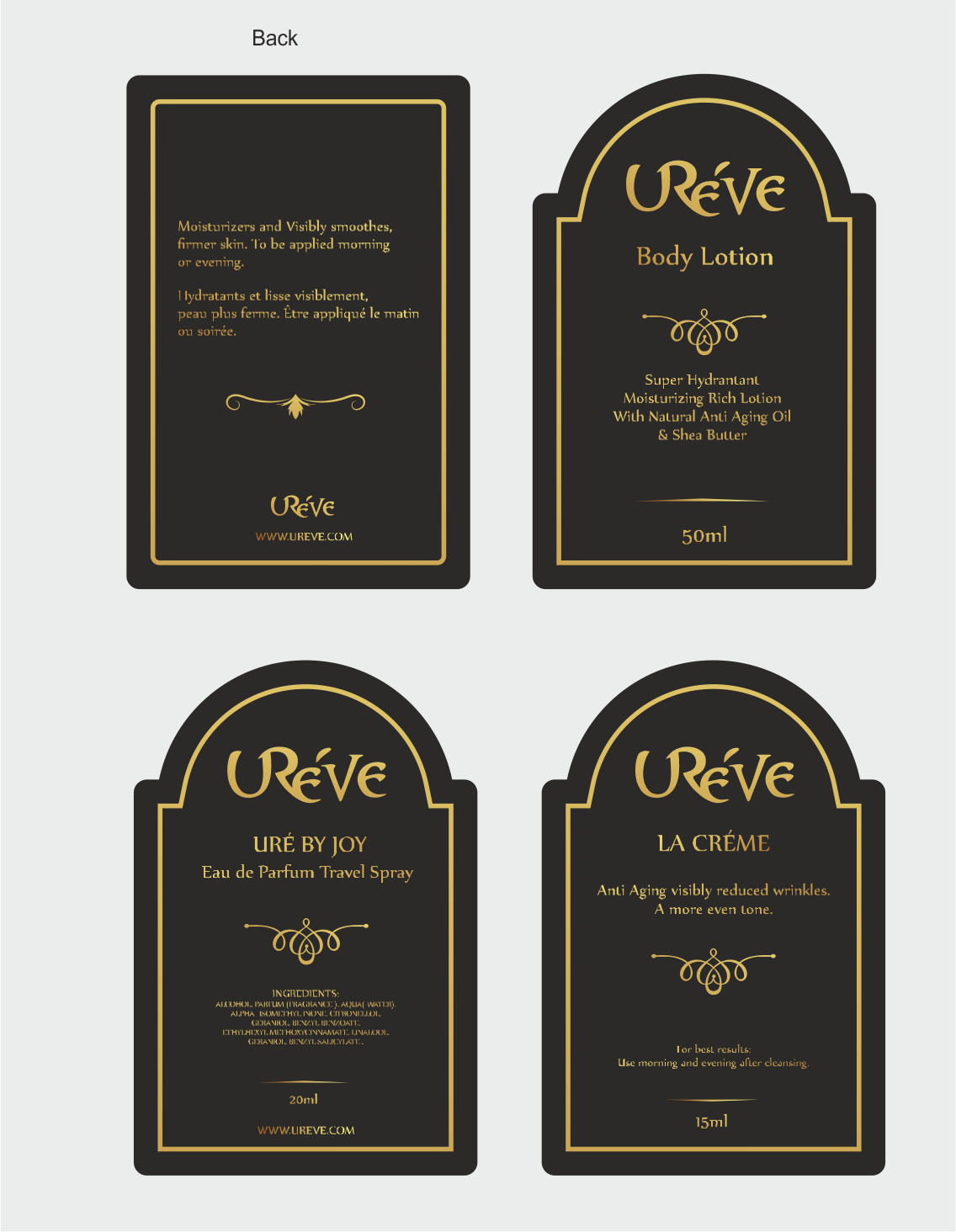 Label Design by Pint & Promotional Projects for Ureve Inc. | Design #20226164