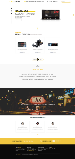 Web Design by We Are The United Creative Studio for Taxitron Oy | Design: #20202009
