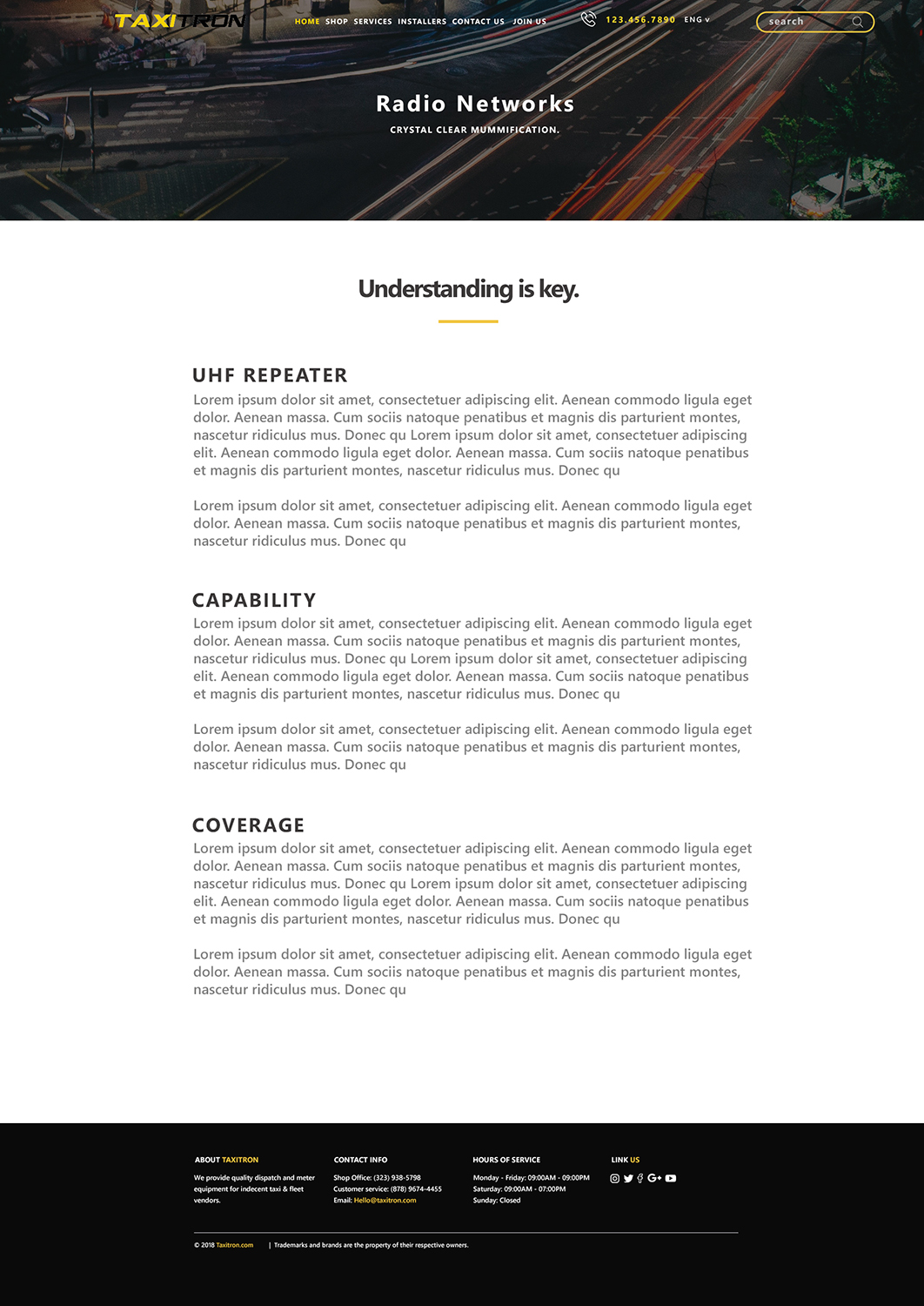 Web Design by We Are The United Creative Studio for Taxitron Oy | Design #20204319