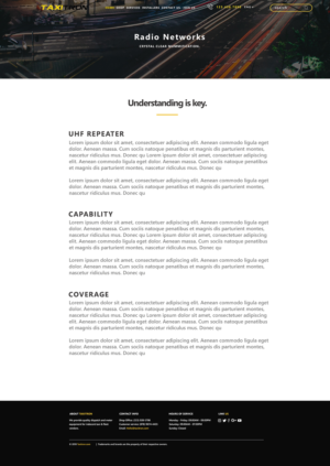 Web Design by We Are The United Creative Studio for Taxitron Oy | Design: #20204319